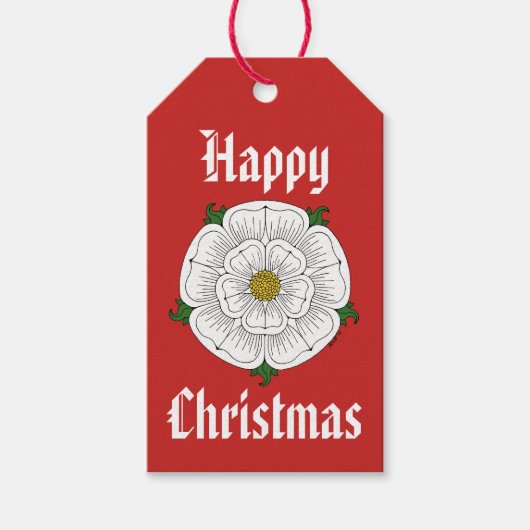 ホワイトローズ・オブ・ヨーク ギフトタグ (正面)