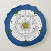 ホワイトローズ・オブ・ヨーク ラウンドクッション (裏面)