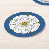 ホワイトローズ・オブ・ヨーク ラウンドペーパーコースター (アングル)