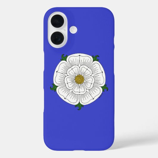 ホワイトローズ・オブ・ヨーク Case-Mate iPhoneケース (裏面)