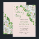 ホワイトローズ |オーキズ18th結婚の誕生日パーティー 招待状<br><div class="desc">白いバラ祝や蘭が咲き乱れる50回目の「バースデーパーティー」エレガントと、繊細なセージの緑のスクリプトとセリフの文字を備えたこのカスケードフローラデザイン。複合デザイン別休日ハートデザイン（権利留保）。スクリプト文字はデザイナー以外では編集できない。ご質問があるもしか、デザインに関するサポートが必要な場合は、お問い合わせいただくか、info@holidayheartsdesigns.comまで直接メールでお問い合わせください。可能な限りサポートさせていただきます。生産、出荷および配送に関するお問い合わせは、Zazzleカスタマ連絡ー・サービスに直接。休日のハートのデザインは、Zazzleで13年以上の経験を持つプロフェッショナルデザインスタジオで、多くの満足したカスタマーレビューを持っているので、あなたが私たちと購入するとき、すべての詳細に最大限の注意を払って私たちの顧客が期待するプロフェッショナル品質を作成している。</div>