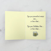 ホワイトローズ カード ローズ  パーソナライズド フラワー カード (内部)