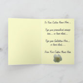 ホワイトローズ カード ローズ  パーソナライズド フラワー カード (内部)