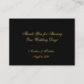 ホワイトローズ&キャンドルライト結婚ズテーブルプレイスカード プレイスカード (裏面)