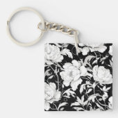 ホワイトローズ キーホルダー (正面)