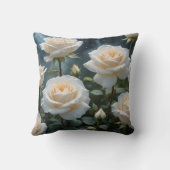 ホワイトローズ クッション (裏面)