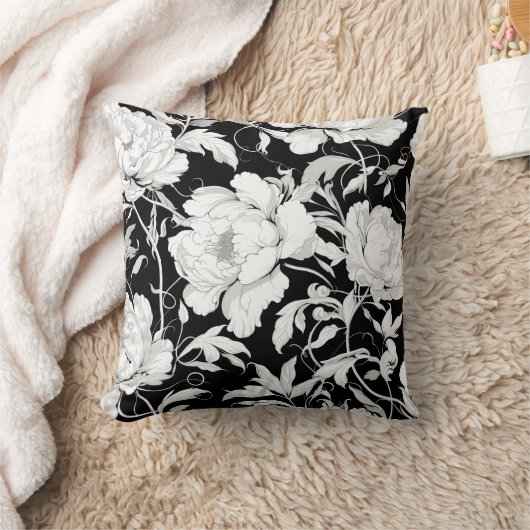 ホワイトローズ クッション (ブランケット)