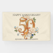 ホワイトローズ&ジェムストーンズゴールデン創立50周年記念 横断幕 (横)