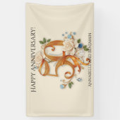 ホワイトローズ&ジェムストーンズゴールデン創立50周年記念 横断幕 (縦)