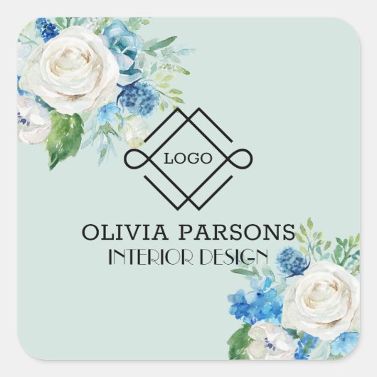 ホワイトローズ スクエアシール (正面)