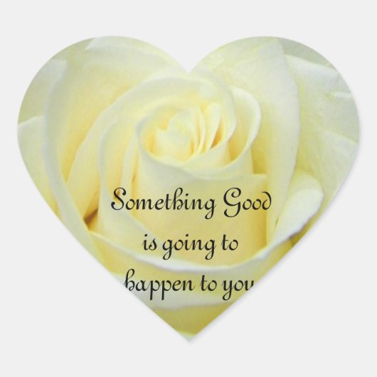 ホワイトローズ_ステッカー ハートシール (正面)