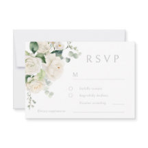 ホワイトローズ&セージ結婚リーフ