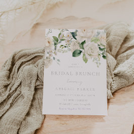 ホワイトローズ＆セージ ブライダルシャワーブランケット 招待状