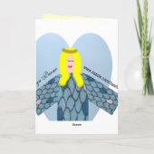 ホワイトローズ、ハッピーバースデー カード (裏面)