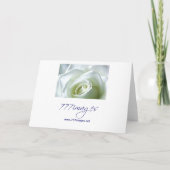 ホワイトローズ フォーマル招待状 招待状 (裏面)