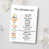 ホワイトローズ フラワーブライダルシャワー ゲーム カード