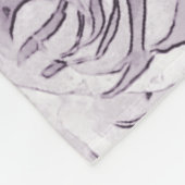 ホワイトローズ フリースブランケット (角)