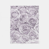 ホワイトローズ フリースブランケット (正面)