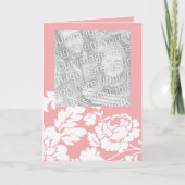 ホワイトローズ フローラル マザーズデー カード (正面)