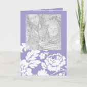 ホワイトローズ フローラル マザーズデー カード (正面)