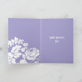 ホワイトローズ フローラル マザーズデー カード (内部)