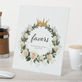 ホワイトローズ&ベビーの息の引き立て 台座サイン (インサイチュ)