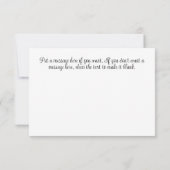 ホワイトローズ&ベビーズブレス結婚ズサンキューカード 招待状 (裏面)