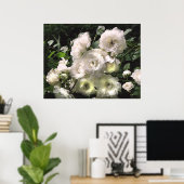 ホワイトローズ ポスター (ホームオフィス)