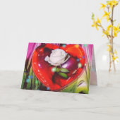 ホワイトローズ – マザーズデイカード カード (黄色い花)