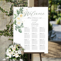 ホワイトローズ |ユーカリ結婚のシーティングチャート