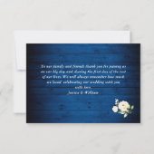 ホワイトローズ ロイヤルブルー ウッドランタン ボヘミアンベディング サンキューカード (裏面)