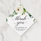 ホワイトローズ 感謝の気持ちのタグ フェイバータグ (正面)