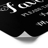 ホワイトローズ | 結婚式の贈り物 ブライダルシャワー ウェディングサイン ポスター (角)