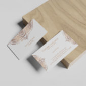 ホワイトローズ – 金ゴールドレースマンダラ 名刺