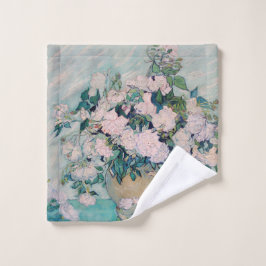 ホワイトローズ–1890 – ビンセント・ヴァン・ゴッホ ウォッシュタオル