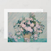 ホワイトローズ–1890 – ビンセント・ヴァン・ゴッホ ポストカード (正面/裏面)