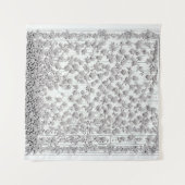 ホワイトローズB タペストリー (正面(横))