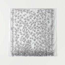 ホワイトローズB タペストリー