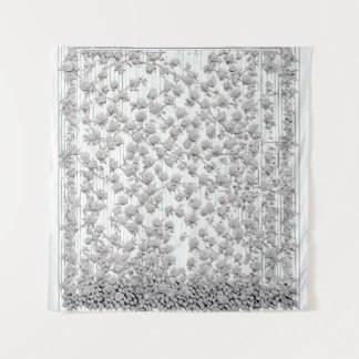 ホワイトローズB タペストリー