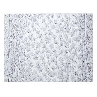 ホワイトローズB ノートパッド