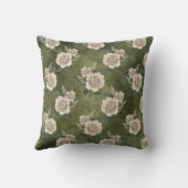 ホワイトローゼオングリーン クッション (裏面)