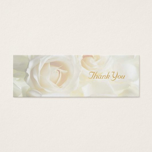 ホワイトローゼスサンキュー結婚式の引き出物ラベル (正面)