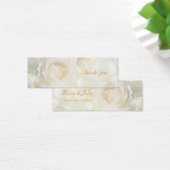 ホワイトローゼスサンキュー結婚式の引き出物ラベル (デスク)