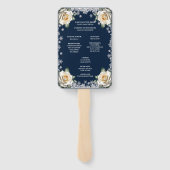 ホワイトローゼススノーフレーククリスマス結婚ズ ハンドファン (裏面)