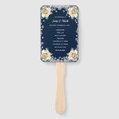 ホワイトローゼススノーフレーククリスマス結婚ズ ハンドファン (正面)