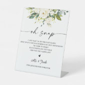 ホワイトローゼスブライダルシャワーオスナックサイン 台座サイン (正面)