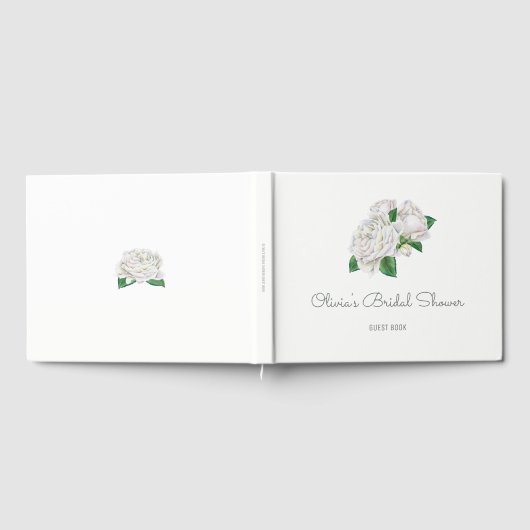 ホワイトローゼスブライダルシャワー ゲストブック (全面)