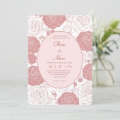 ホワイトローゼス結婚式招待状 招待状 (スタンド正面)