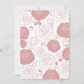 ホワイトローゼス結婚式招待状 招待状 (裏面)