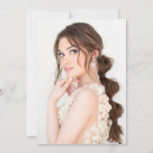 ホワイトローゼス金ゴールドストリングライトスターキンセアニラ 招待状 (裏面)